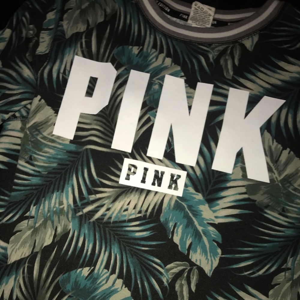 Pink nation sweater pretty leaf camouflage